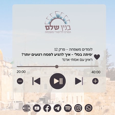 פרק 12 - איך להגיע לפסח רגועים יותר? אסתי ארנד